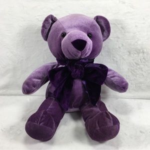 Dan Dee Collector’s Choice Teddy Bear Plush 12 inch Purple Velour Stuffed Bear